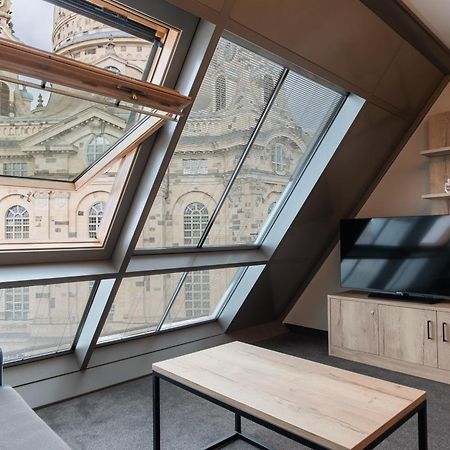 Familienapartment Mit Panoramablick Zur Frauenkirche Dresden Exteriör bild
