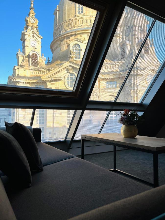 Familienapartment Mit Panoramablick Zur Frauenkirche Dresden Exteriör bild