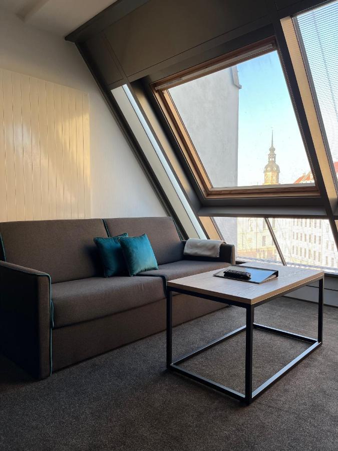 Familienapartment Mit Panoramablick Zur Frauenkirche Dresden Exteriör bild